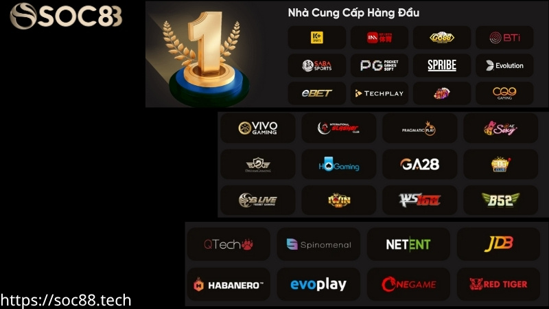 Nhà cung cấp hàng đầu của SOC88