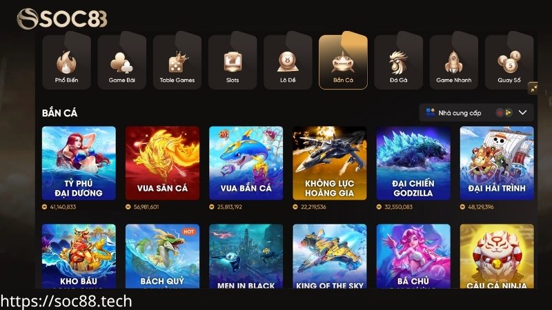Giới thiệu game bắn cá SOC88