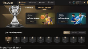 Khám phá sảnh thể thao ảo SOC88